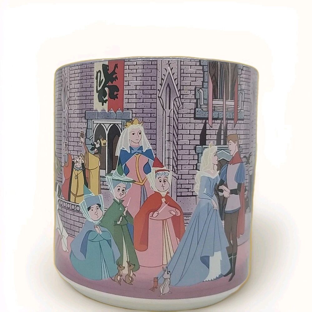 Disney Store Sleeping Beauty Aurora 1990s Vintage Wrap Around Mug